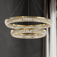 GERTRUDA LUX Ring Chandelier by Lampadom - scale reference