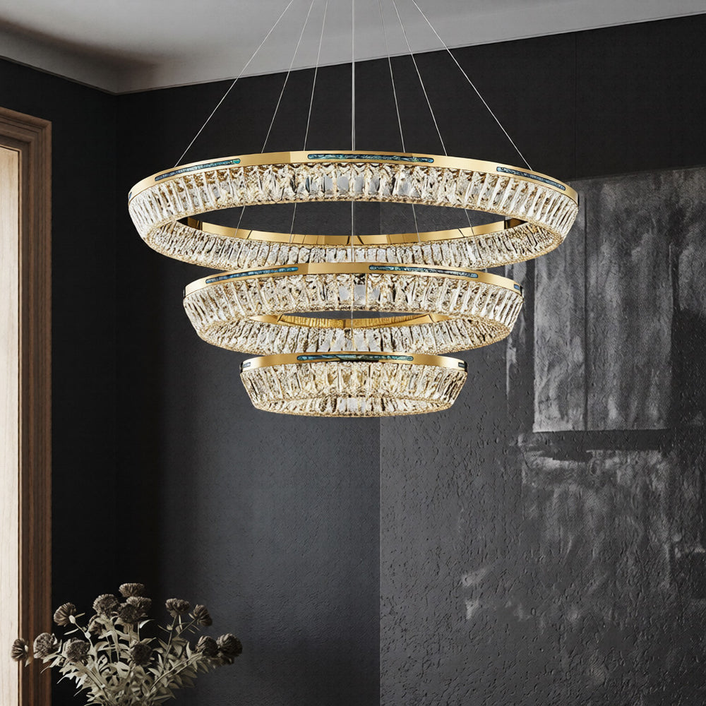 GERTRUDA LUX Ring Chandelier by Lampadom - side view