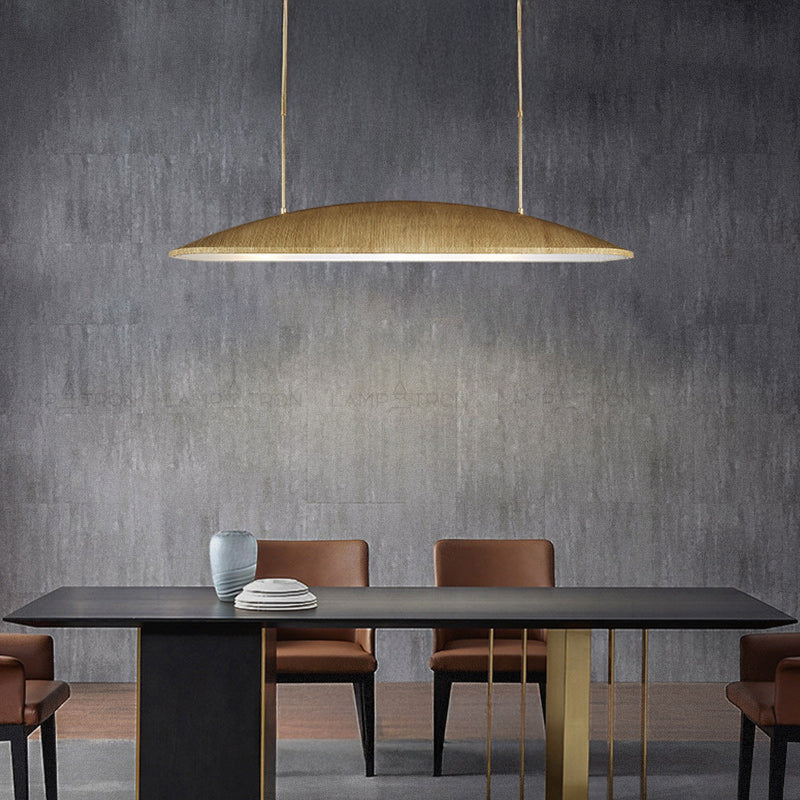 GLADE CH Linear Chandelier by Lampadom - side view