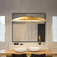 GLADE CH Linear Chandelier by Lampadom - angle view
