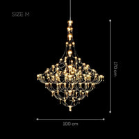 GLARE Chandelier Chandelier in Crystal by Lampadom - ambient shot