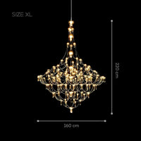 GLARE Chandelier Chandelier in Crystal by Lampadom - ambient shot