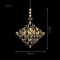 GLARE Chandelier Chandelier in Crystal by Lampadom - ambient shot