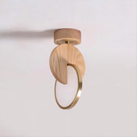 GLATT WOOD Ceiling Chandelier by Lampadom - close-up