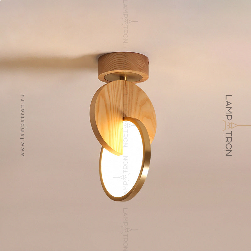 GLATT WOOD Ceiling Chandelier by Lampadom - detail view