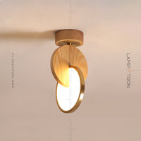 GLATT WOOD Ceiling Chandelier by Lampadom - detail view
