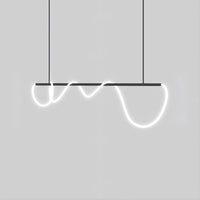 GLORIFY BLACK Linear Chandelier