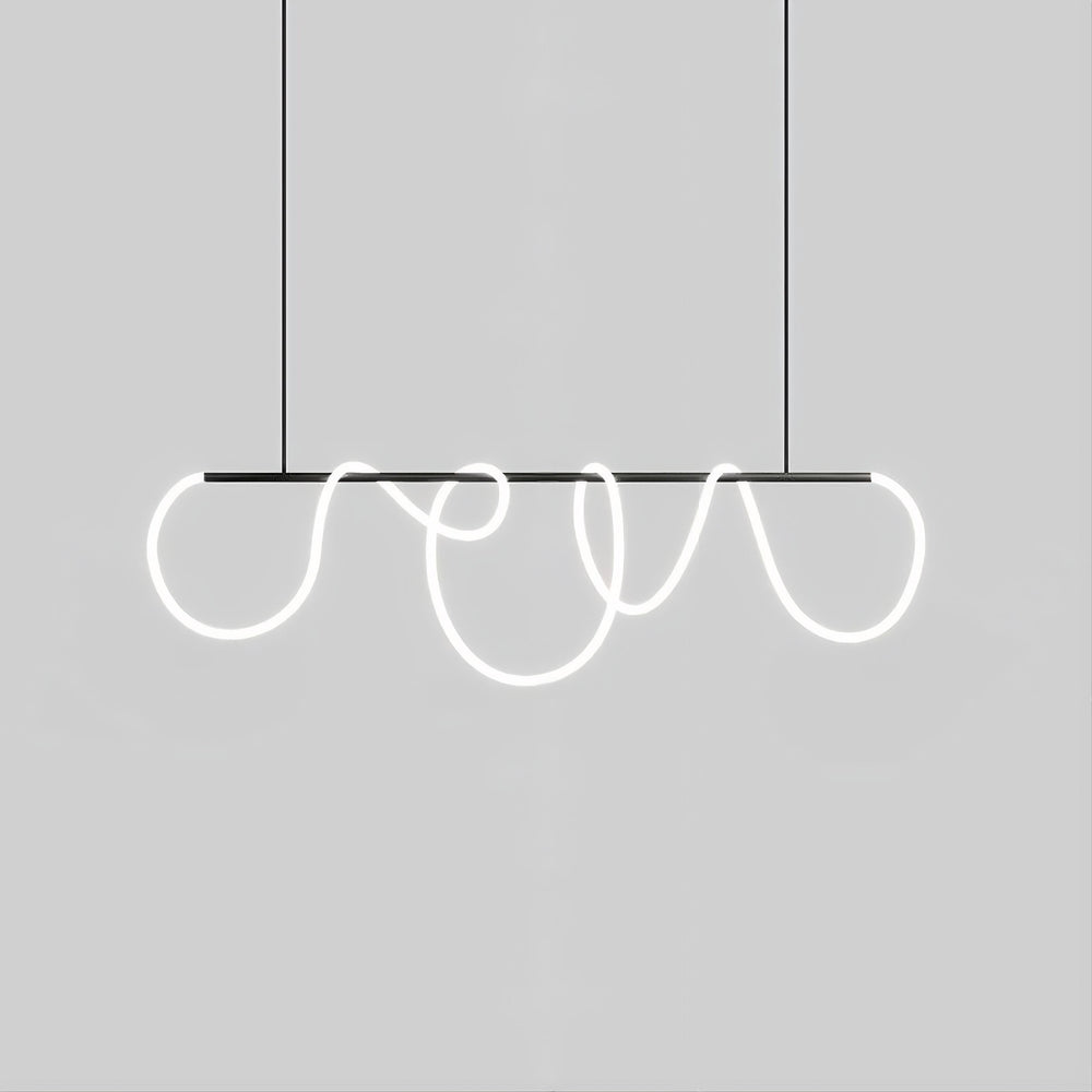 GLORIFY BLACK Linear Chandelier