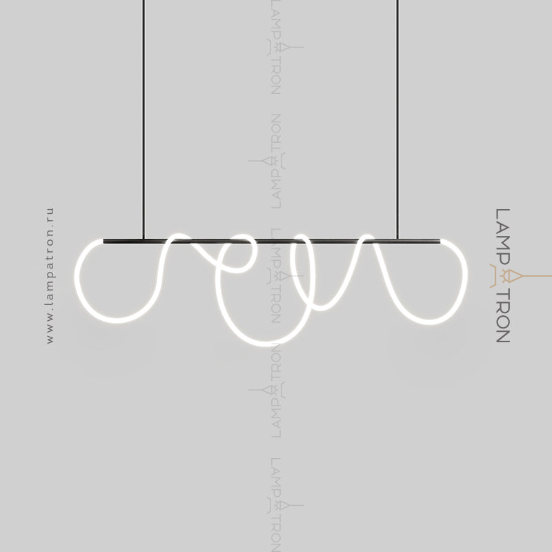 GLORIFY BLACK Linear Chandelier