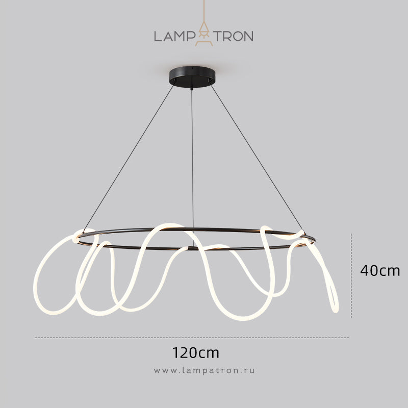 GLORIFY LUX R Ring Chandelier by Lampadom - close-up