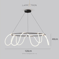 GLORIFY LUX R Ring Chandelier by Lampadom - close-up