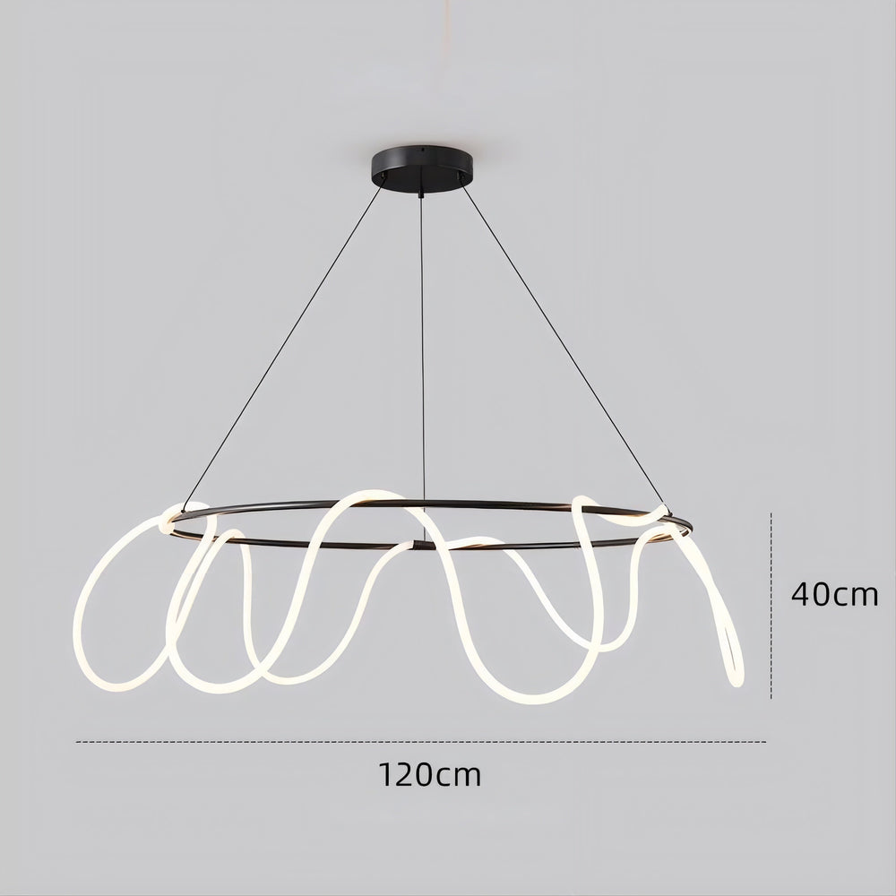 GLORIFY LUX R Ring Chandelier by Lampadom - close-up