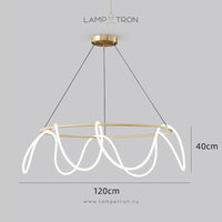 GLORIFY LUX R Ring Chandelier by Lampadom - angle view