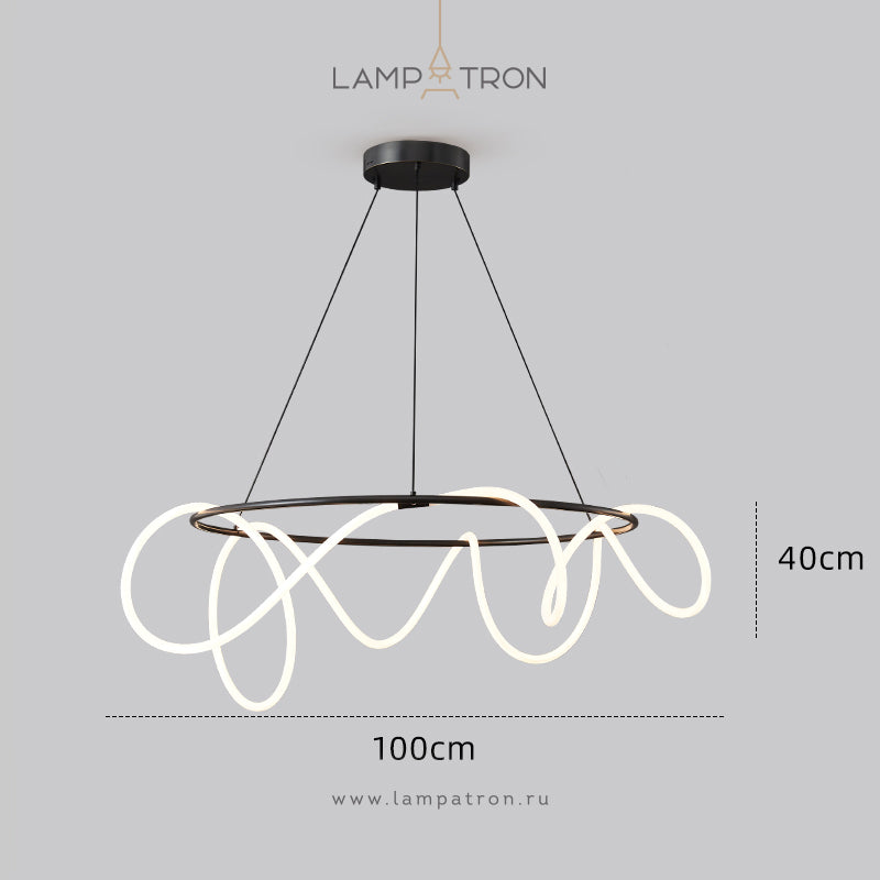 GLORIFY LUX R Ring Chandelier by Lampadom - detail view