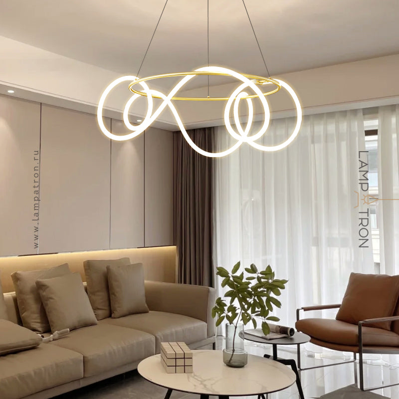 GLORIFY LUX R Ring Chandelier by Lampadom - side view