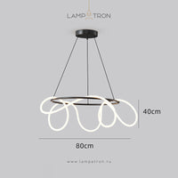 GLORIFY LUX R Ring Chandelier by Lampadom - side view