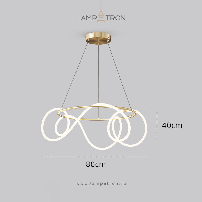 GLORIFY LUX R Ring Chandelier by Lampadom - top view