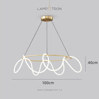 GLORIFY LUX R Ring Chandelier by Lampadom - scale reference