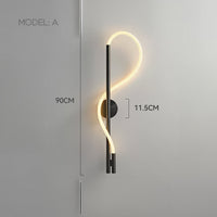 GLORIFI OPTICAL CORD Wall Light by Lampadom - side view