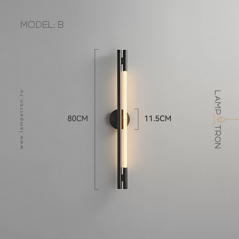 GLORIFI OPTICAL CORD Wall Light by Lampadom - scale reference