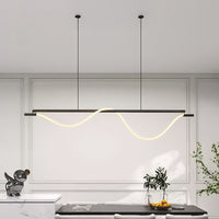 GLORIFY OPTIC Linear Chandelier by Lampadom - close-up