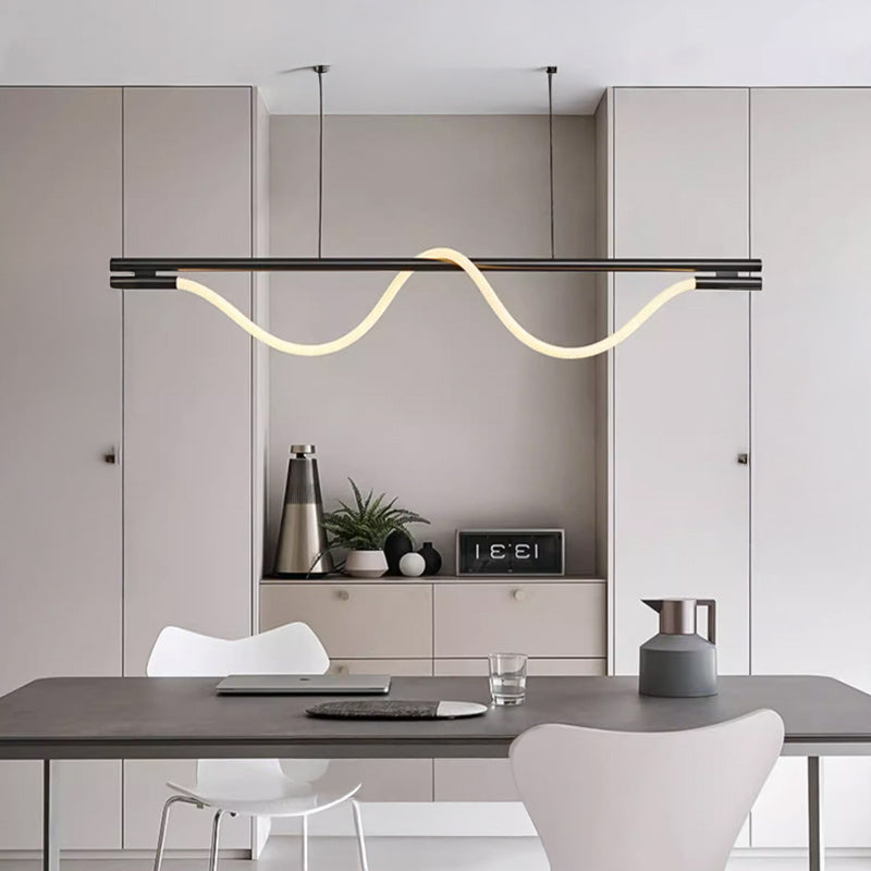 GLORIFY OPTIC Linear Chandelier by Lampadom - top view