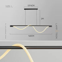 GLORIFY OPTIC Linear Chandelier by Lampadom - angle view