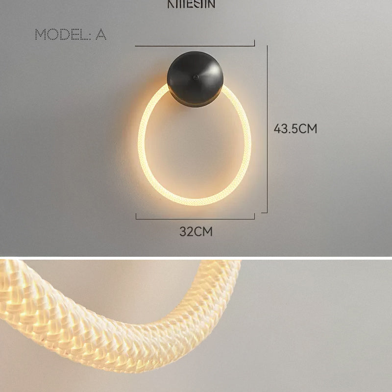 GLORIFY OPTIC LOOP Wall Light by Lampadom - side view