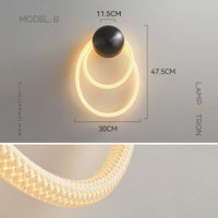 GLORIFY OPTIC LOOP Wall Light by Lampadom - angle view