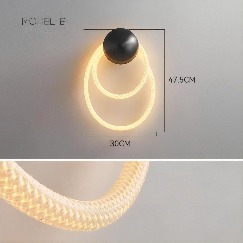 GLORIFY OPTIC LOOP Wall Light by Lampadom - close-up