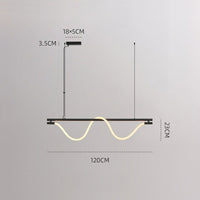 GLORIFY OPTIC LUX Linear Chandelier by Lampadom - top view