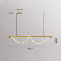 GLORIFY OPTIC LUX Linear Chandelier by Lampadom - angle view