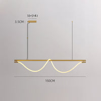 GLORIFY OPTIC LUX Linear Chandelier by Lampadom - detail view