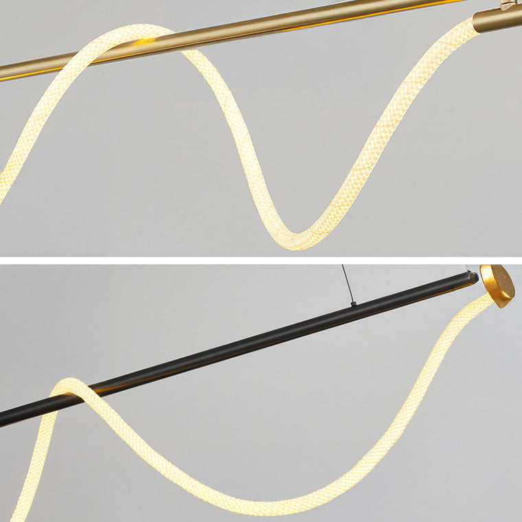 GLORIFY OPTIC LUX Linear Chandelier by Lampadom - scale reference