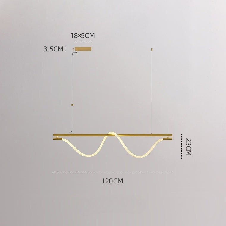 GLORIFY OPTIC LUX Linear Chandelier by Lampadom - ambient shot