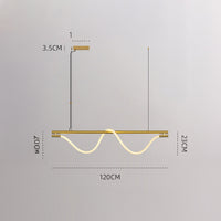 GLORIFY OPTIC LUX Linear Chandelier by Lampadom - top view