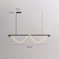 GLORIFY OPTIC LUX Linear Chandelier by Lampadom - close-up