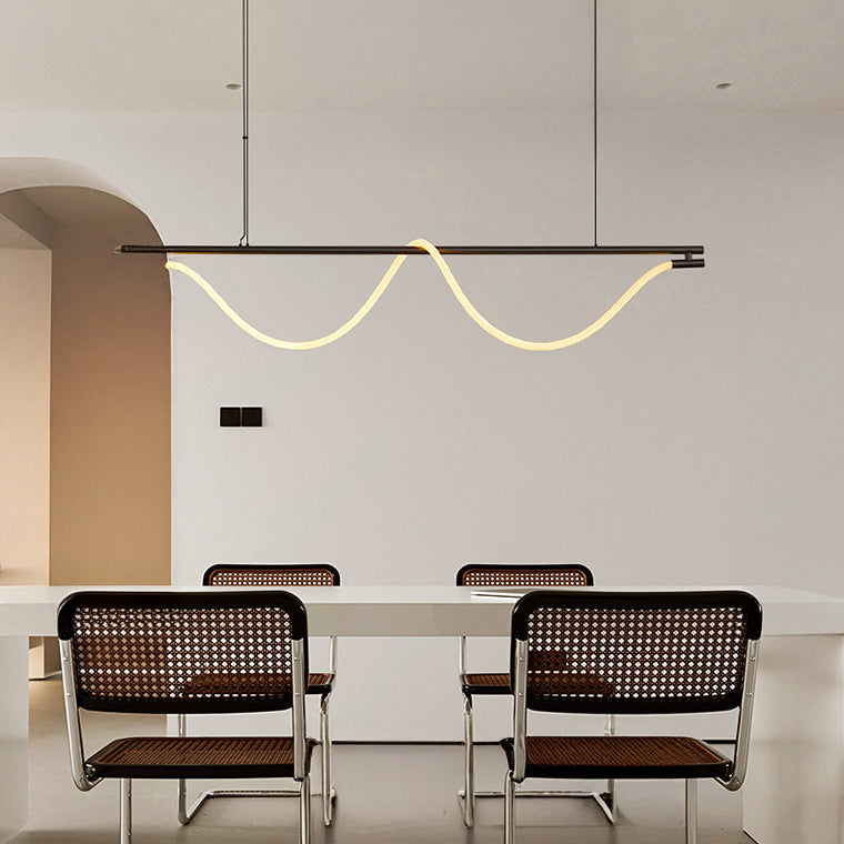 GLORIFY OPTIC LUX Linear Chandelier by Lampadom - close-up