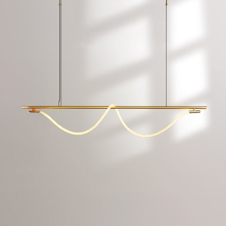 GLORIFY OPTIC LUX Linear Chandelier by Lampadom - detail view