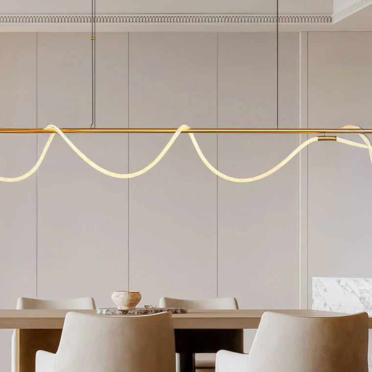 GLORIFY OPTIC LUX Linear Chandelier by Lampadom - scale reference