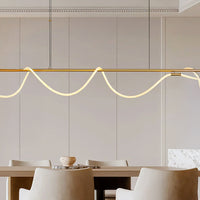 GLORIFY OPTIC LUX Linear Chandelier by Lampadom - scale reference