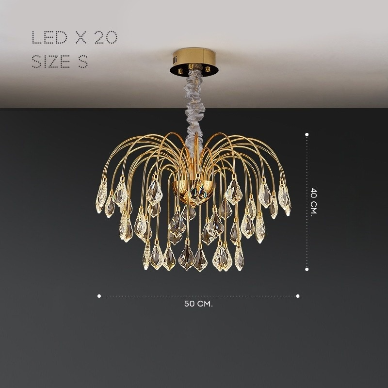 GLORIOLE Chandeliers by Lampadom - scale reference