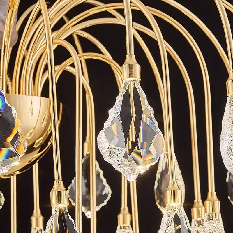 GLORIOLE Chandeliers by Lampadom - angle view
