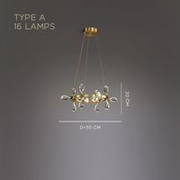 GLORIOLE Ring Chandelier by Lampadom - top view