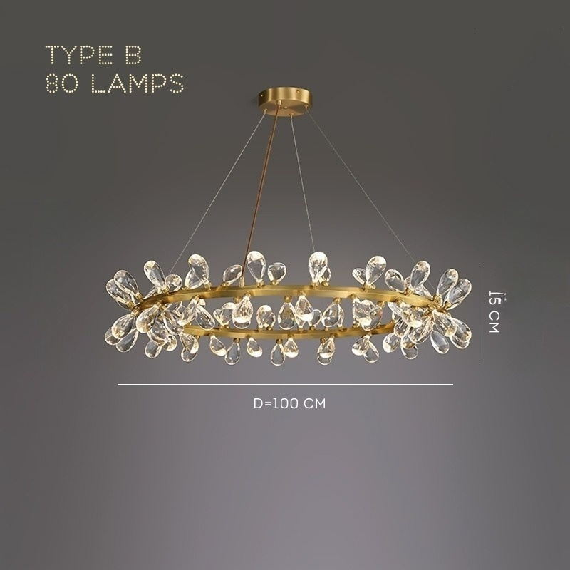 GLORIOLE Ring Chandelier by Lampadom - ambient shot
