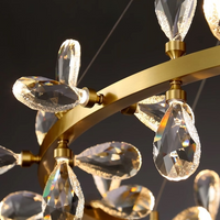 GLORIOLE Ring Chandelier by Lampadom - side view