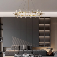 GLORIOLE Ring Chandelier by Lampadom - angle view