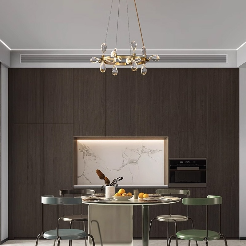 GLORIOLE Ring Chandelier by Lampadom - close-up