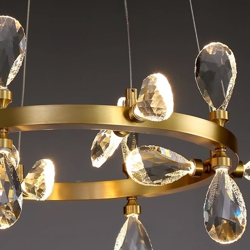 GLORIOLE Ring Chandelier by Lampadom - close-up