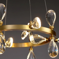 GLORIOLE Ring Chandelier by Lampadom - close-up